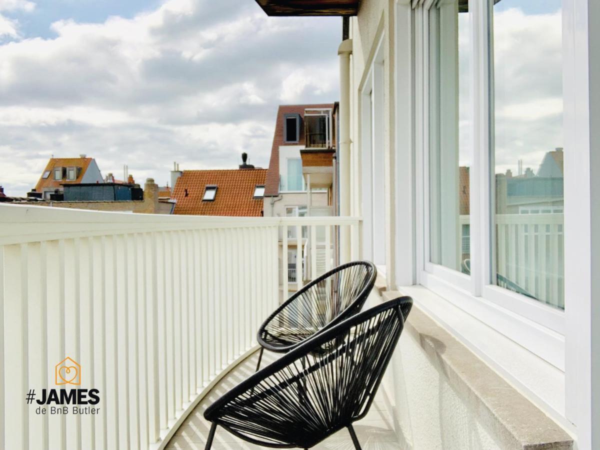 Prachtig Zonnig Appartement Op 200 Van Het Strand Knokke-Heist Exteriör bild